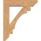 Ekena Millwork Merced Slat Smooth Bracket w/ Offset Brace, Western Red Cedar, 7 1/2"W x 32"D x 38"H BKT0806X32X38MRC06SWR - alternate 2